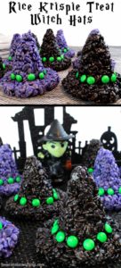 spooky-halloween-dessert-ideas-rice-krispie-treat-witch-hats