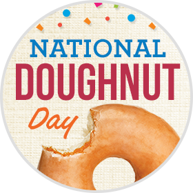NATIONAL DOUGHNUT (DONUT) DAY IS TODAY!